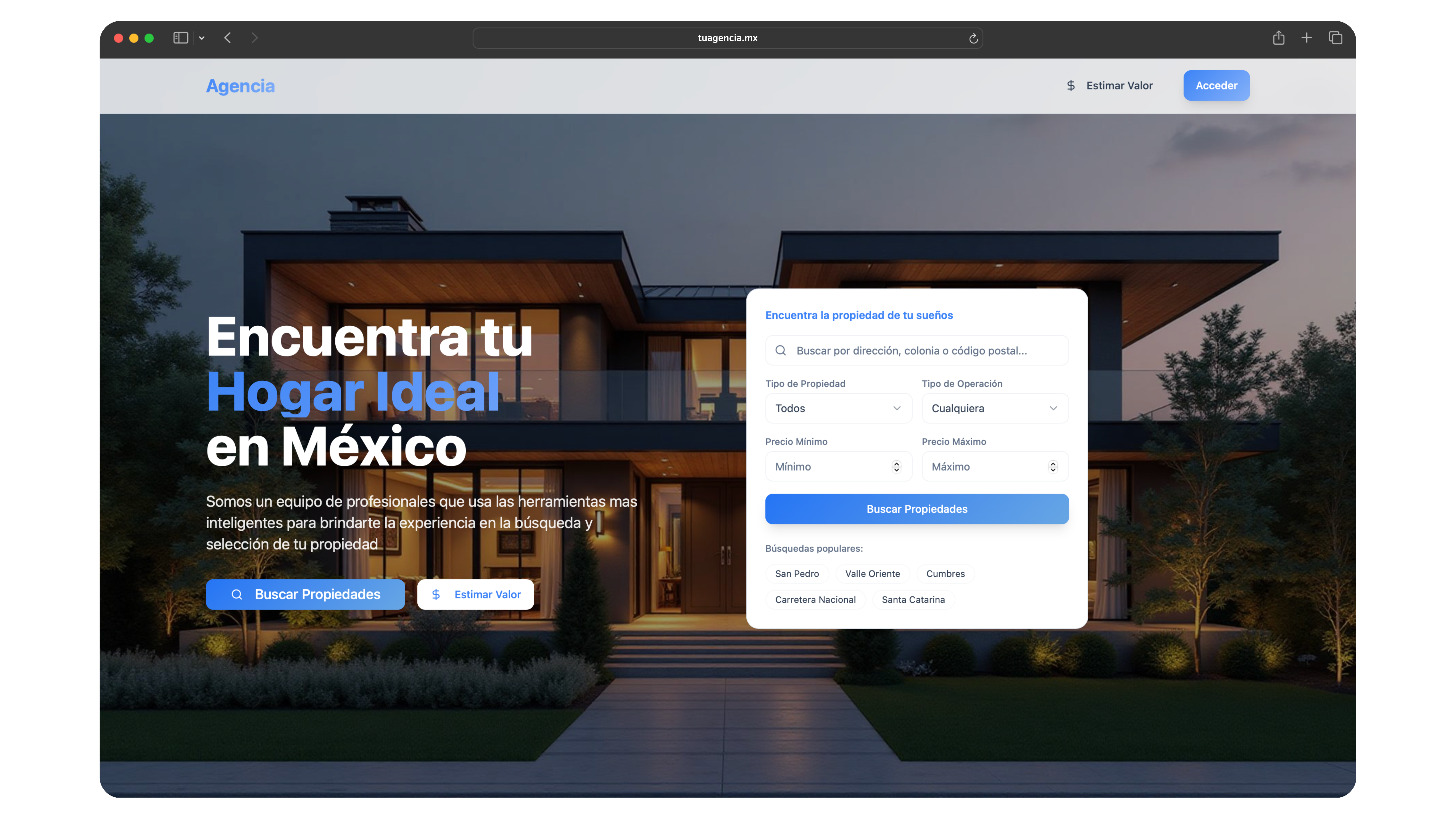 Homepty Page Model 1